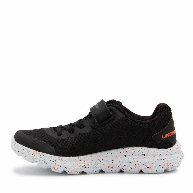 Under Armour Black/Halo Grey/Phoenix Fire Surge 2 Fade Childrens Sneaker