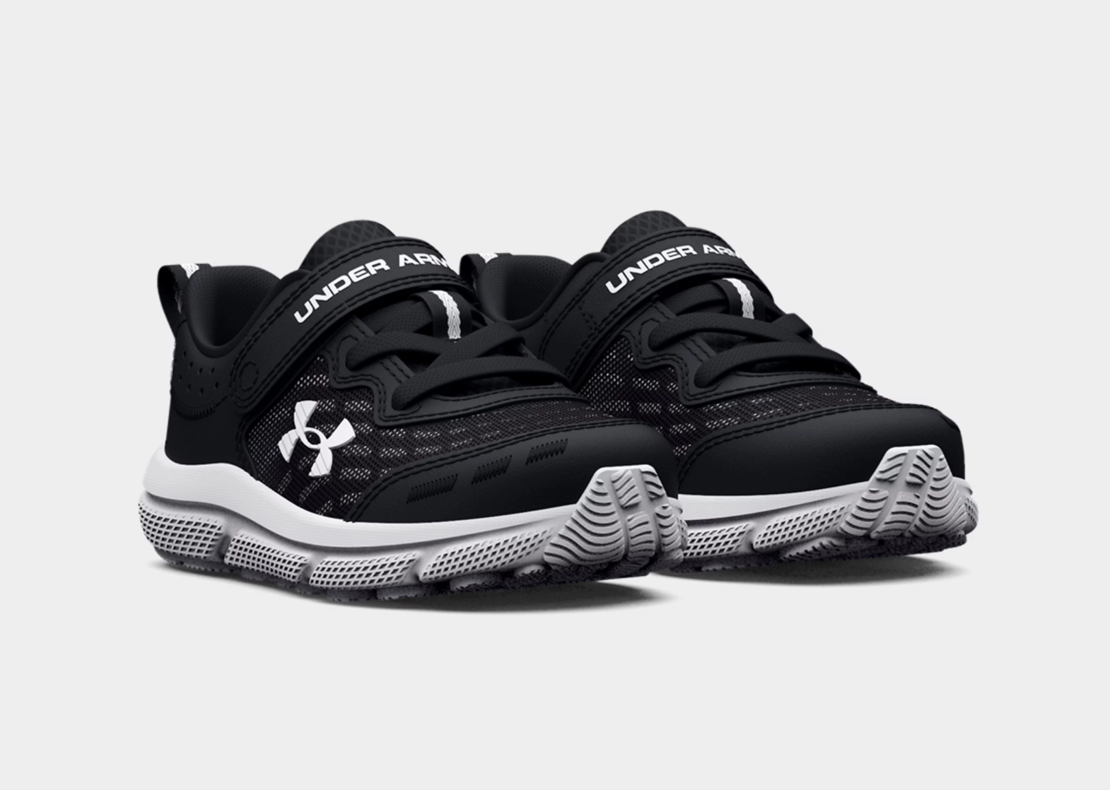 Under Armour Black/White Assert 10 Toddler A/C Sneaker