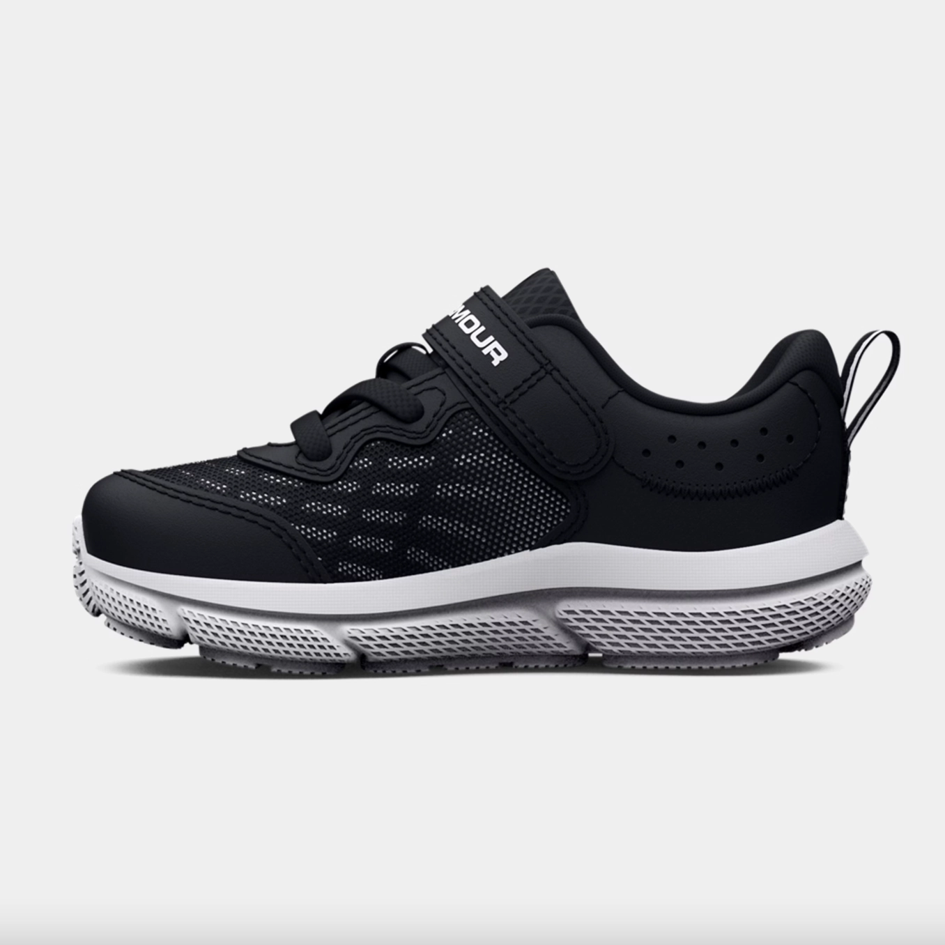 Under Armour Black/White Assert 10 Toddler A/C Sneaker