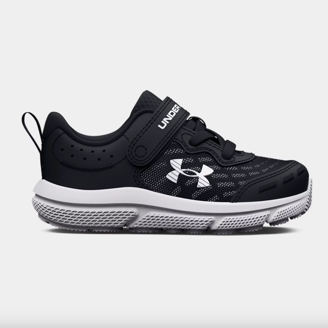 Under Armour Black/White Assert 10 Toddler A/C Sneaker