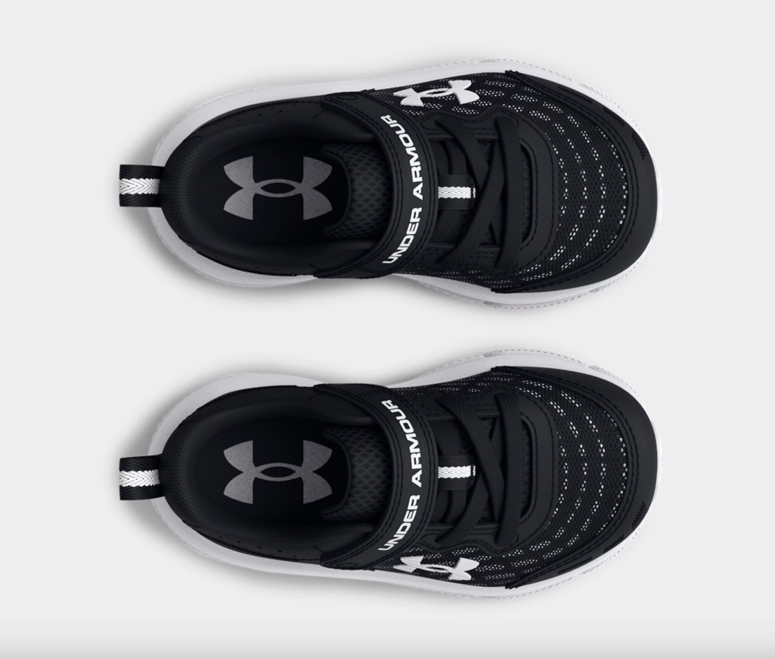 Under Armour Black/White Assert 10 Toddler A/C Sneaker