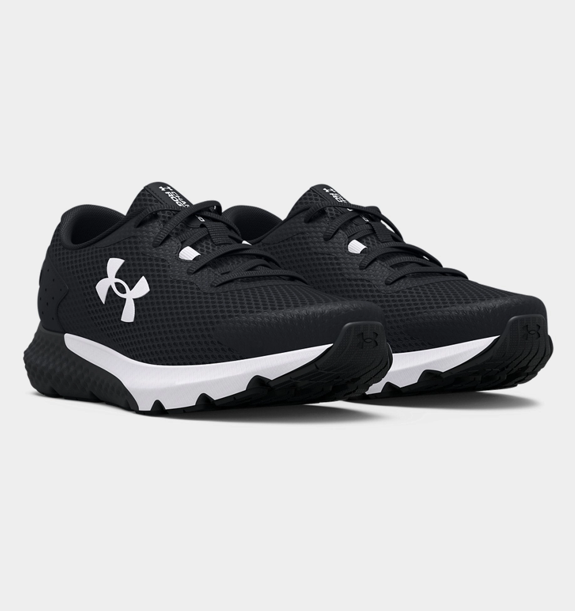 Under Armour Black/White Charged Rogue 3 Childrens Sneaker