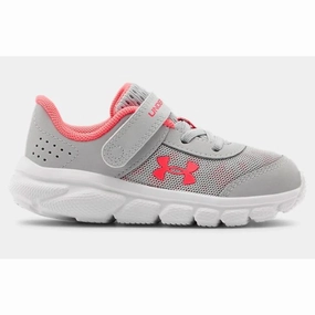 Under Armour Halo Grey/White/Cerise Assert 8 Baby/Toddler Sneaker