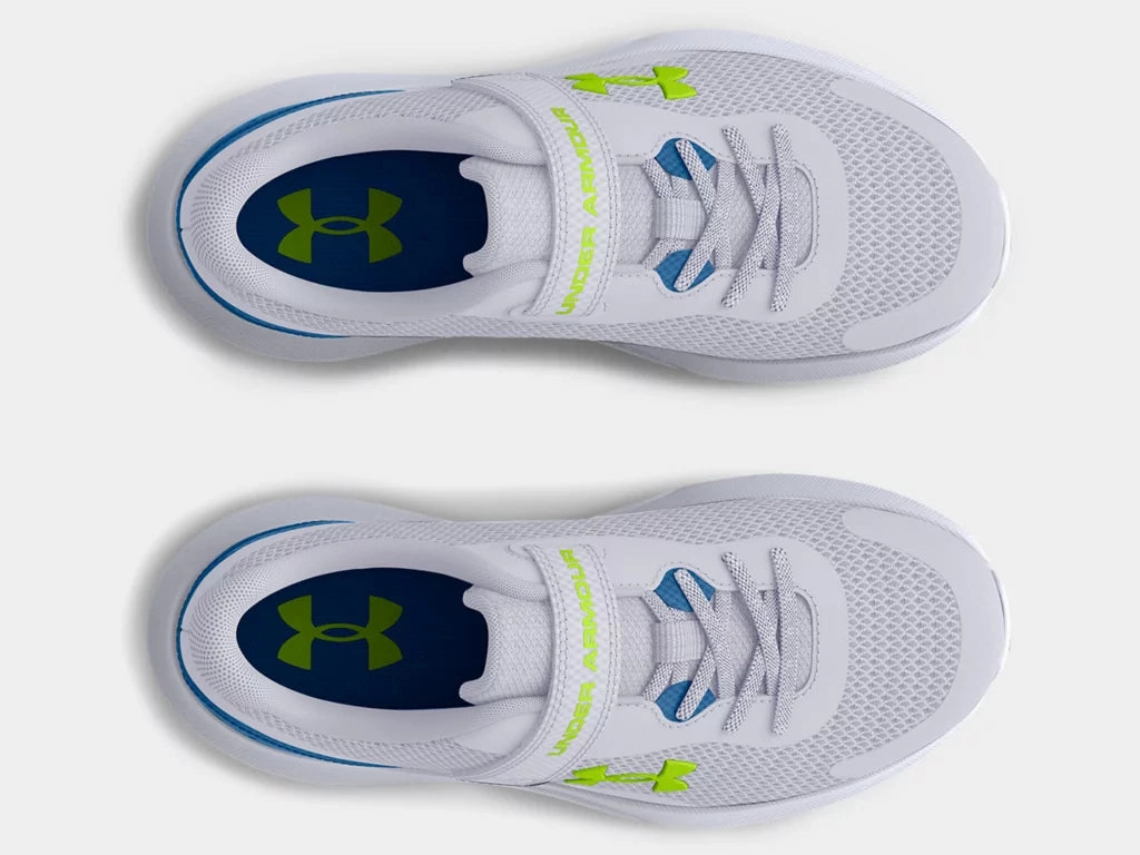 Under Armour Mod Grey/Cruise Blue/High Vis Yellow Rogue 3 A/C Childrens Sneaker
