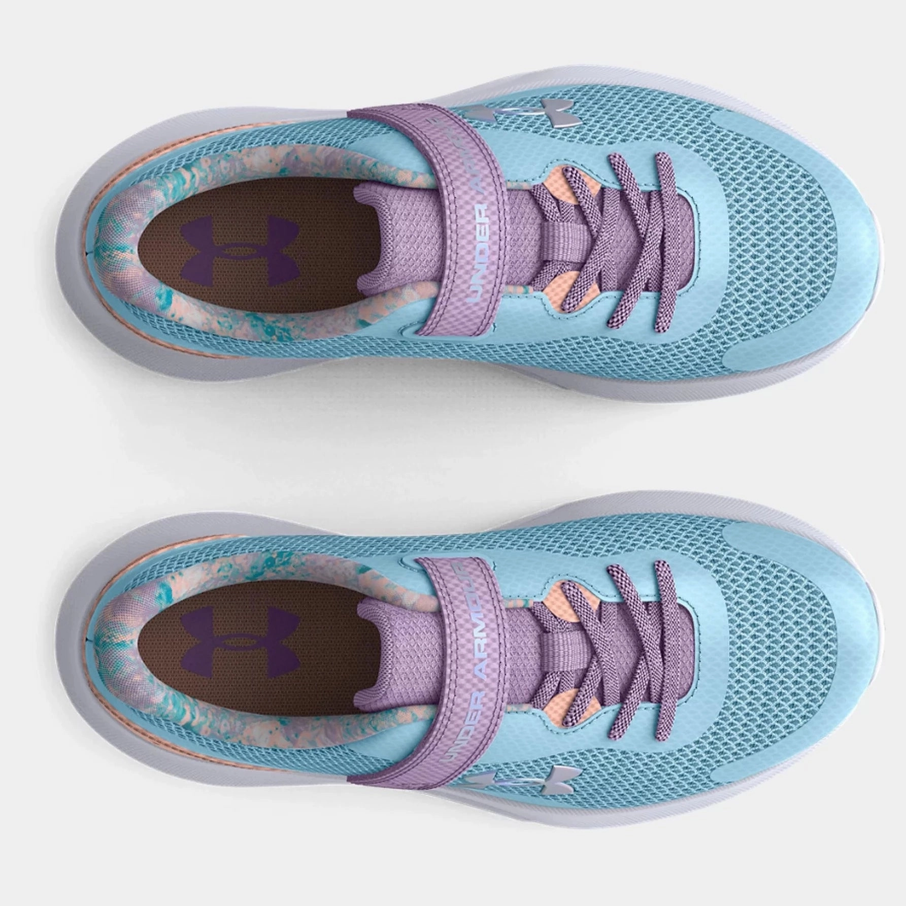 Under Armour Opal Blue/Octane Surge 3 SKY Childrens Sneaker