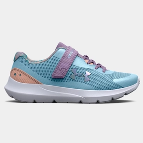 Under Armour Opal Blue/Octane Surge 3 SKY Childrens Sneaker