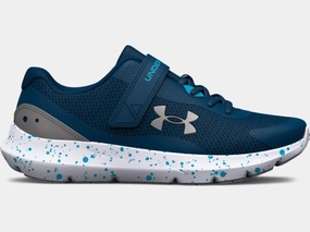 Under Armour Petrol Blue/Capri/Grey Surge 3 A/C Childrens Sneaker
