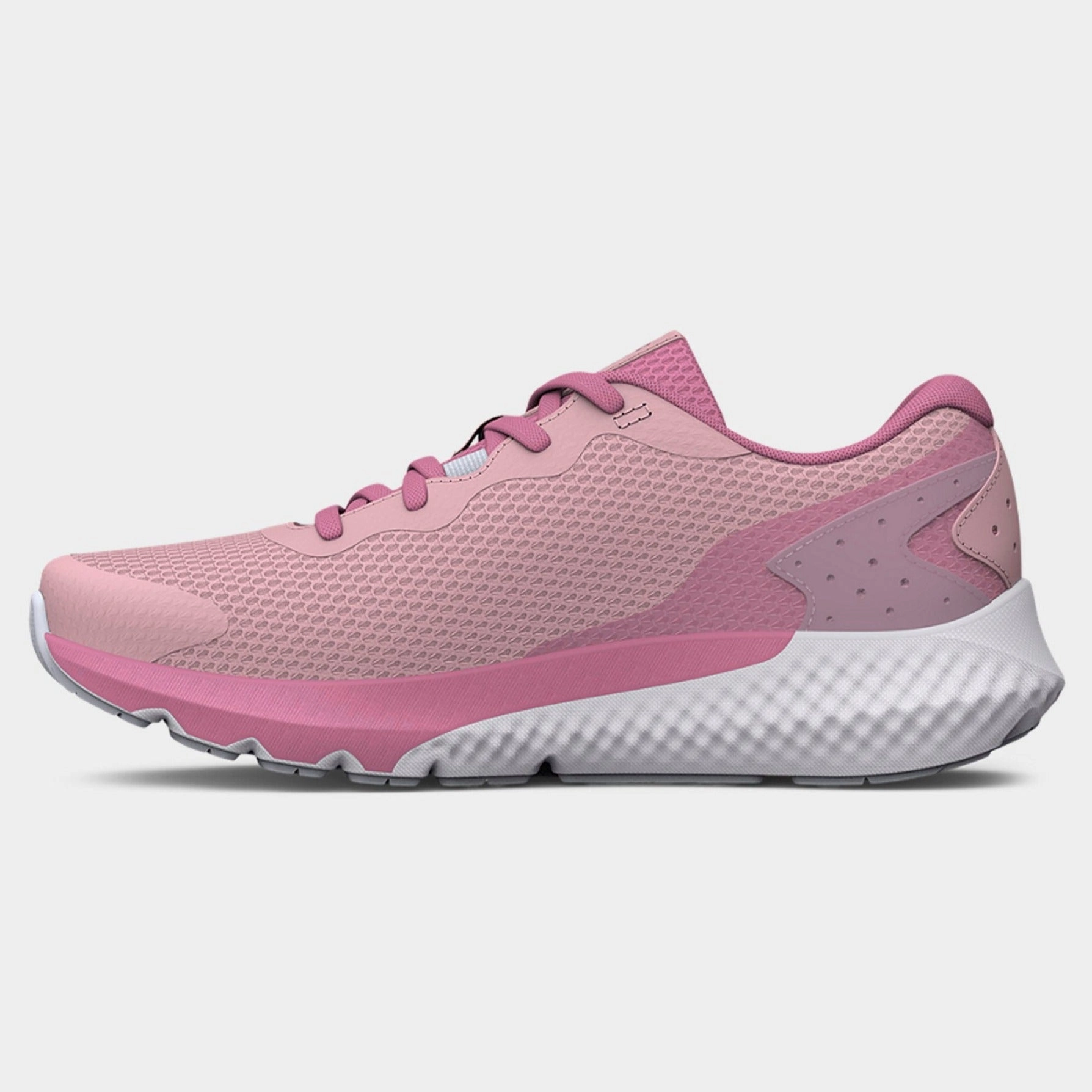 Under Armour Prime Pink/White/Silver Rogue 3 Childrens Sneaker