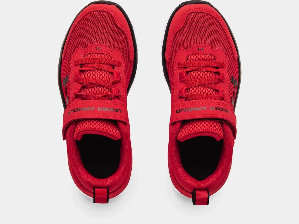 Under Armour Red/White/Black Assert 9 A/C Childrens Sneaker