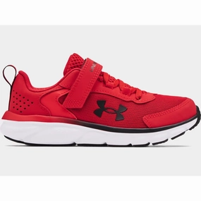Under Armour Red/White/Black Assert 9 A/C Childrens Sneaker