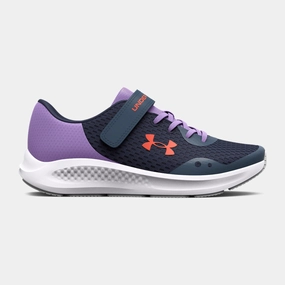 Under Armour Utility Blue/Vivid Lilac/Electric Tangerine Pursuit 3 Childrens A/C Sneaker