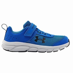 Under Armour Versa Blue/Vapor Green/Black Assert 8 Childrens Sneaker