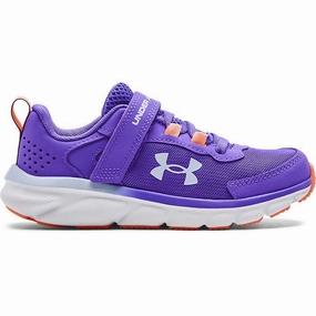 Under Armour Violet/Afterglow/Oxford Blue Assert 9 A/C Childrens Sneaker
