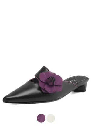 USS Shoes Angeles Women's Pointed Toe Leather Mules