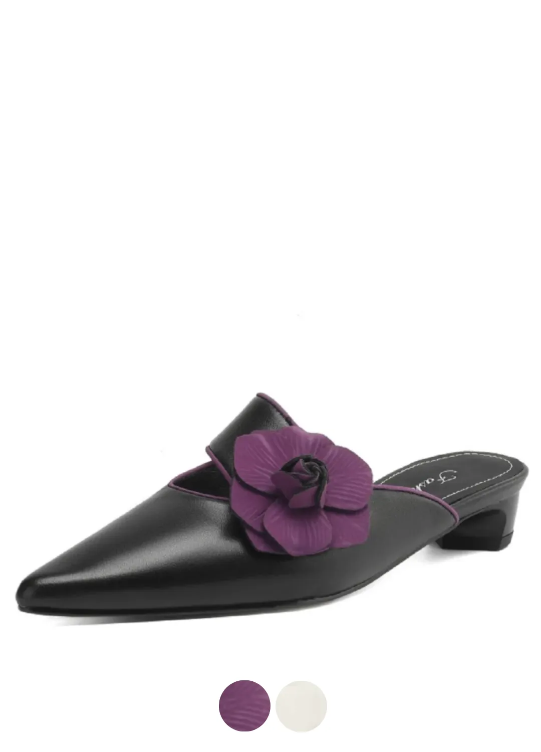 USS Shoes Angeles Women's Pointed Toe Leather Mules