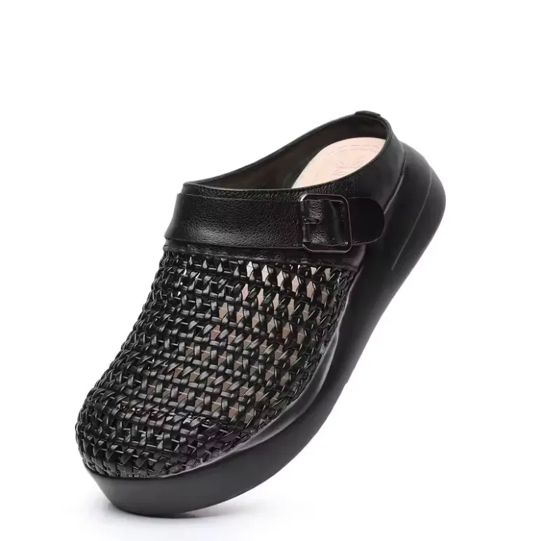 USS Shoes Ginni Women's Leather Soft Sole Platform Mules