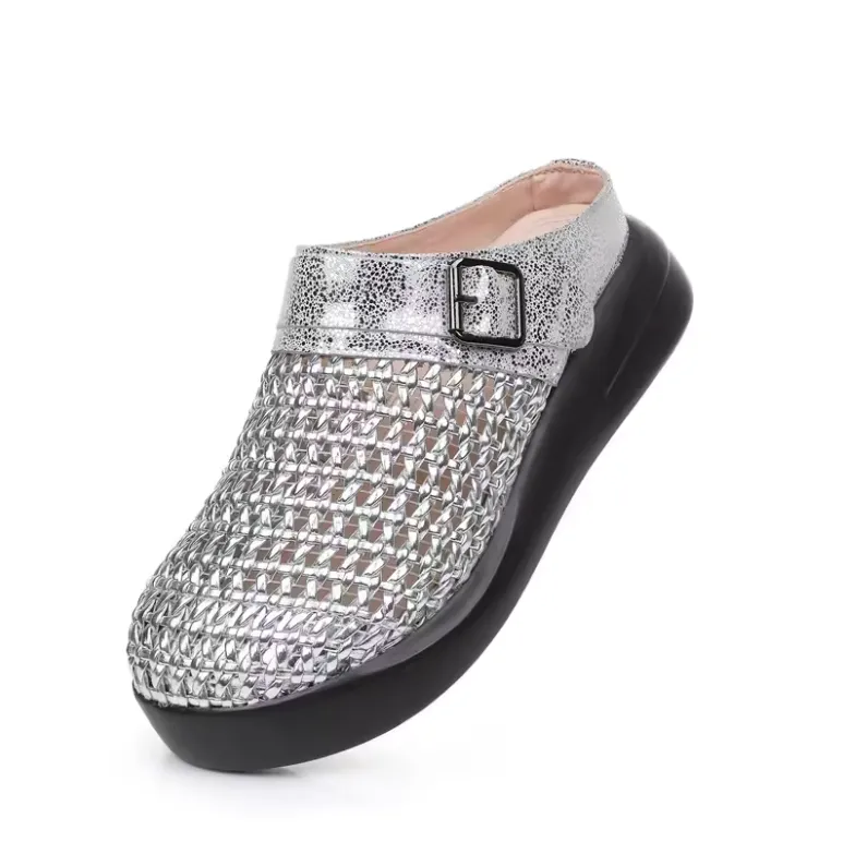 USS Shoes Ginni Women's Leather Soft Sole Platform Mules