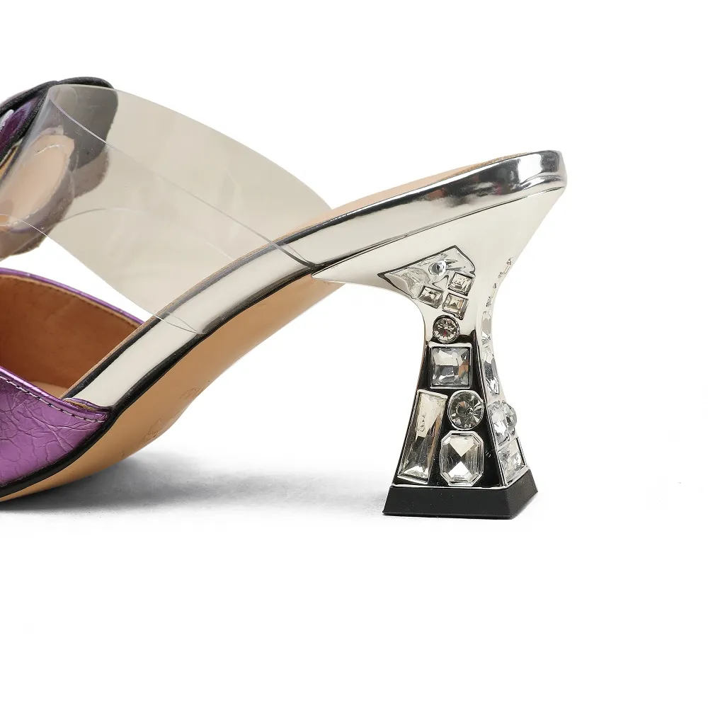 USS Shoes Nidia Women's Flower Leather Mules