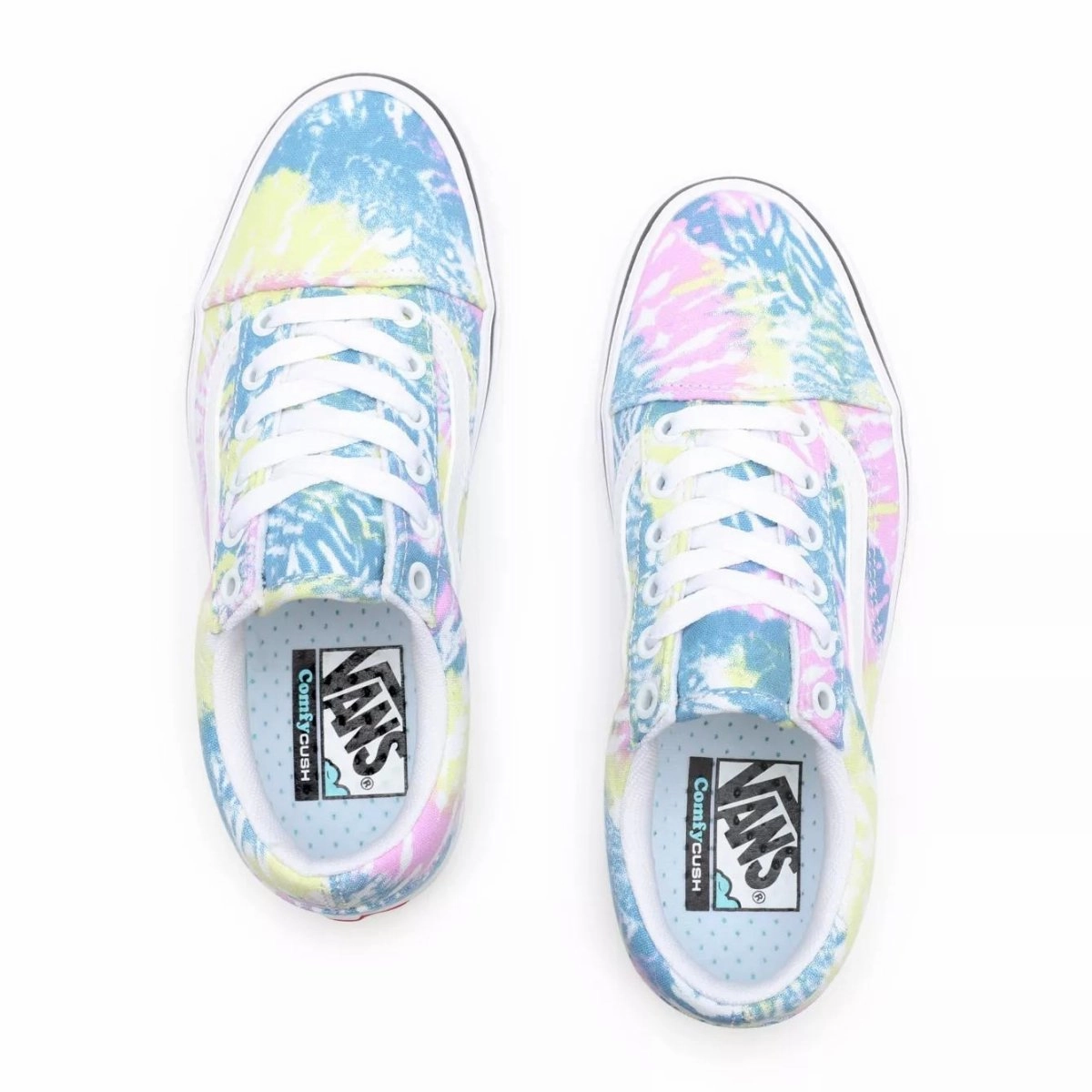 Vans Unisex Comfy Cush Old Skool Tie Dye Orchid/True White