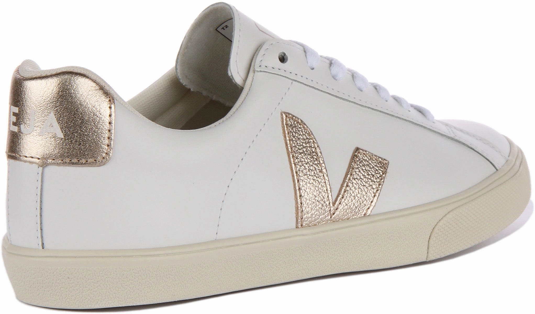 Veja Esplar Logo In White Bronze For Men