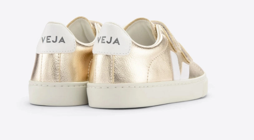 Veja Platine Gold Velcro Sneakers