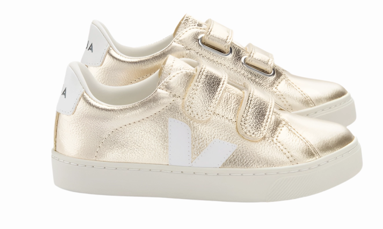 Veja Platine Gold Velcro Sneakers