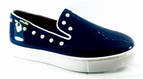 Venettini Blue Patent Erine Sneaker Shoe