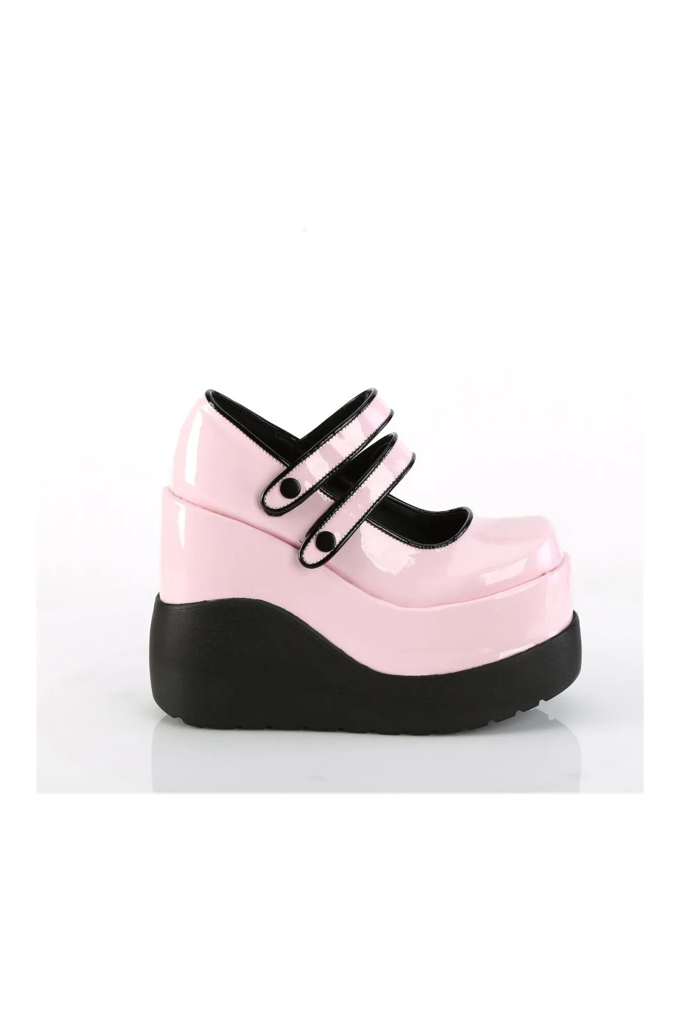 VOID-37 Pink Hologram Patent Mary Janes