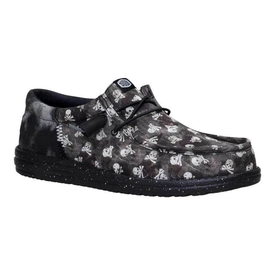Wally Funk Skull Print - Black/Black Oyster
