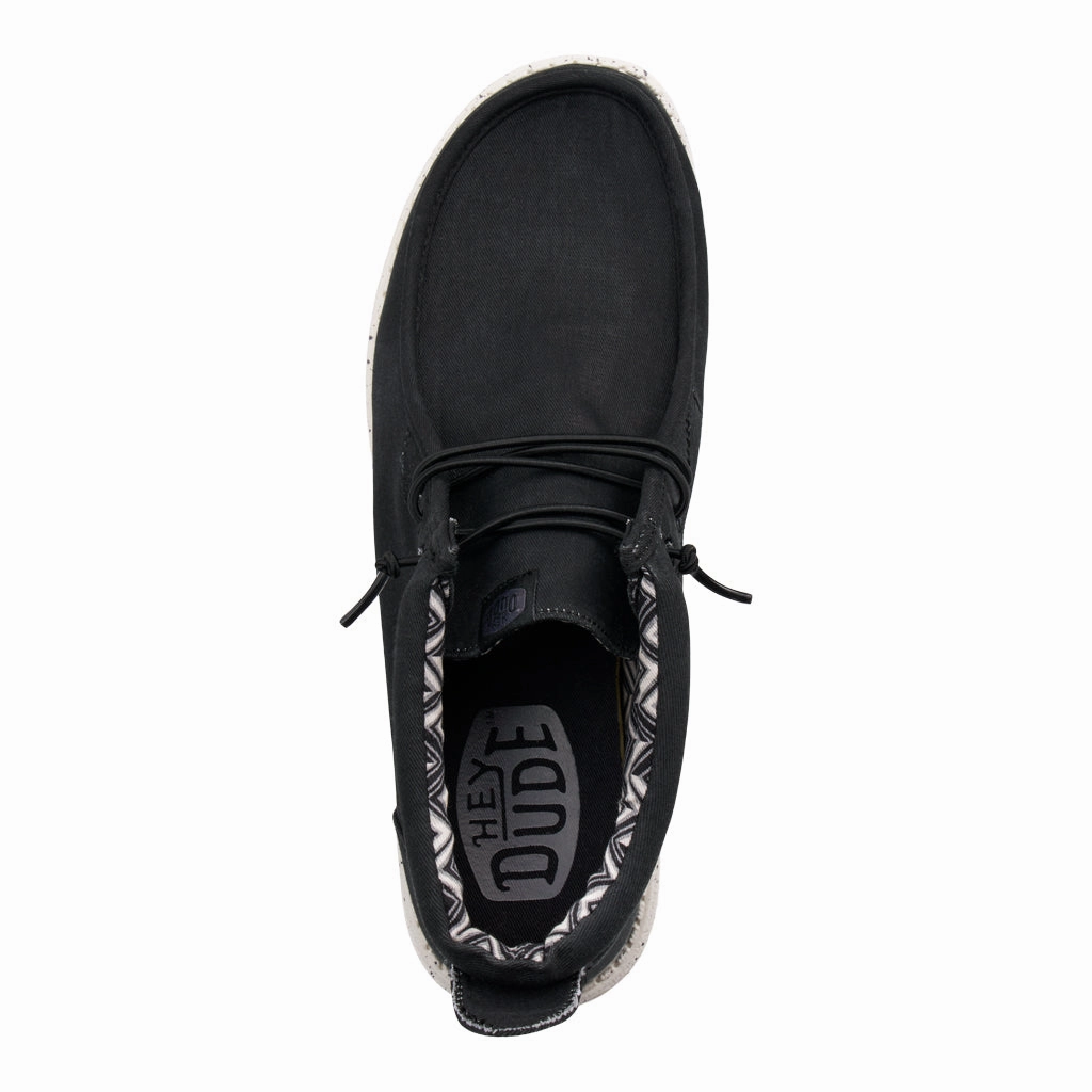 Wally Mid Canvas - Black/White