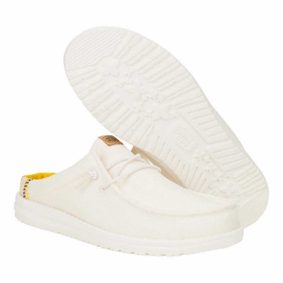 Wally Slip Resort - Bright White/Multi