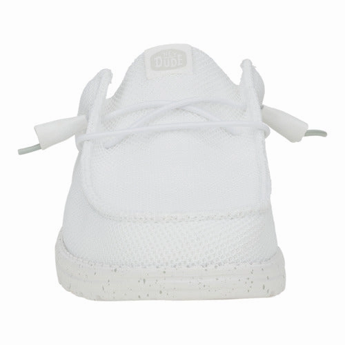 Wally Slip Stretch Sox - White