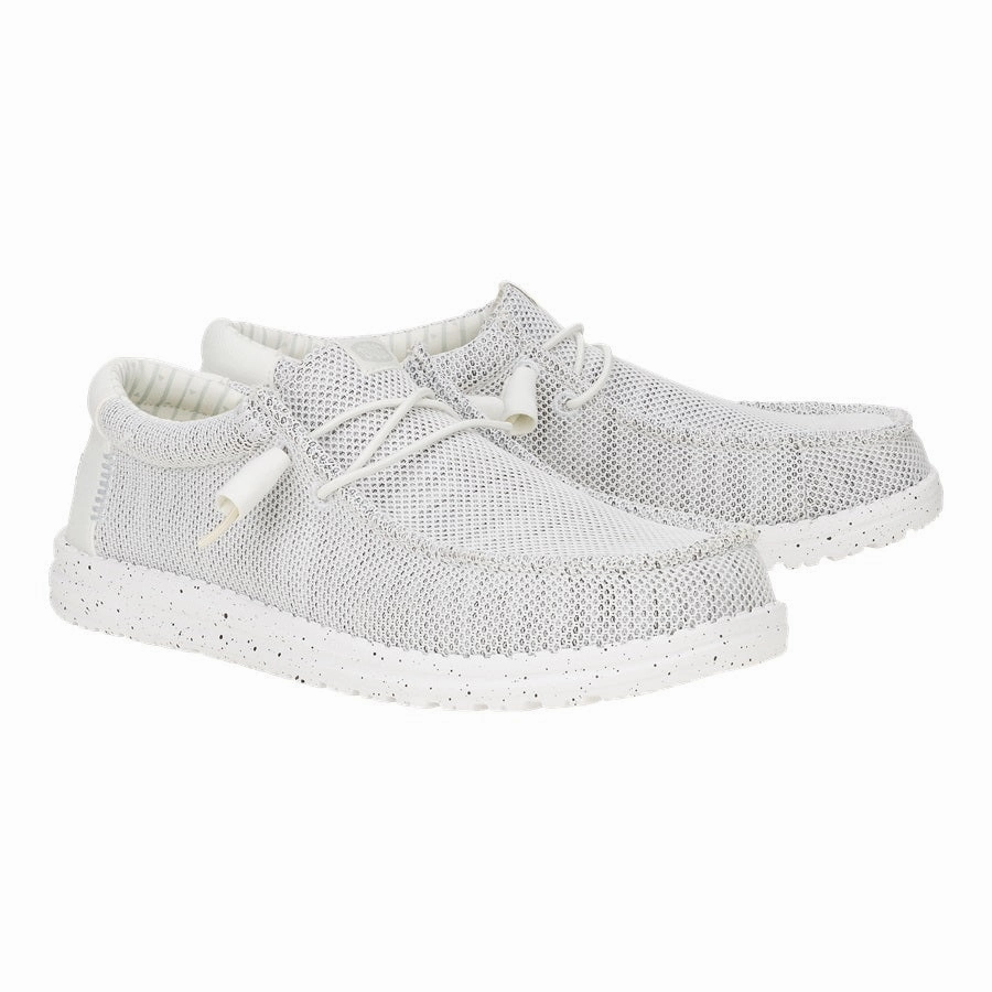 Wally Stretch Sox Wide - Storm White