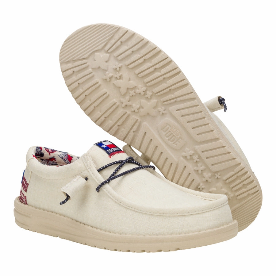 Wally Texas Flag - Bone White