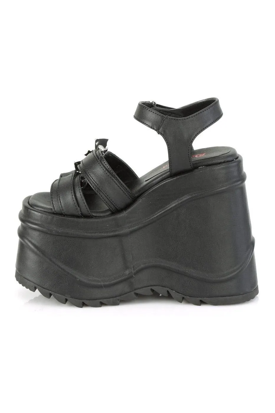 WAVE-13 Ankle Boot | Black Faux Leather