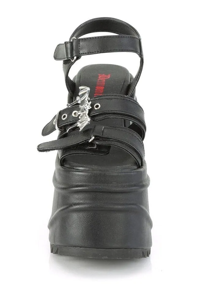WAVE-13 Ankle Boot | Black Faux Leather