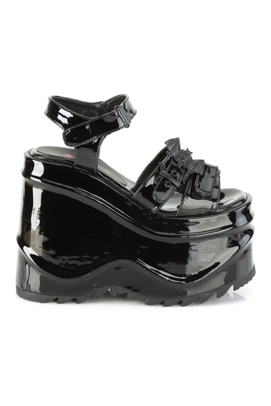 WAVE-13 Ankle Boot | Black Patent