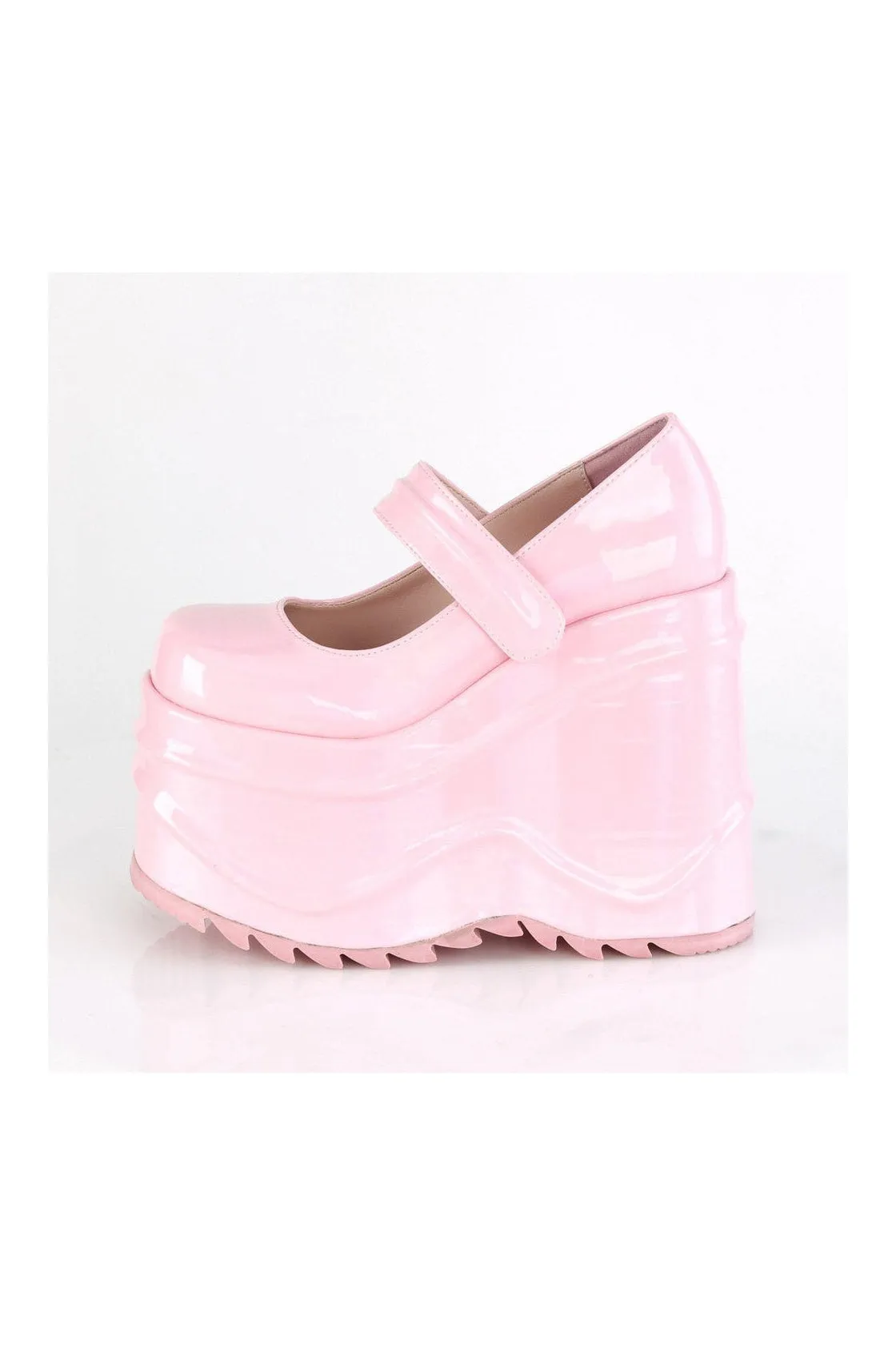 WAVE-32 Mary Jane | Hologram Faux Leather