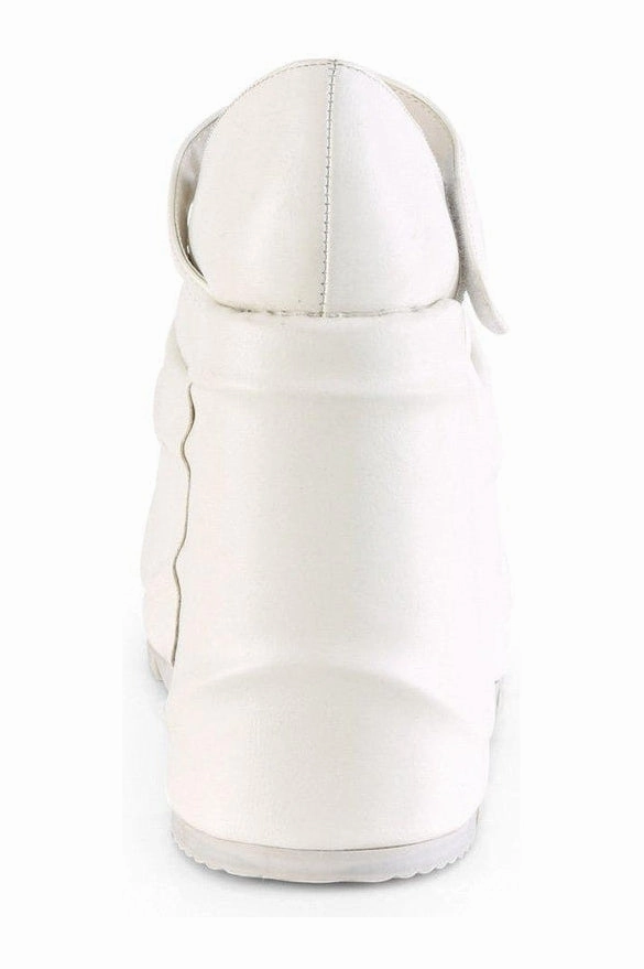 WAVE-32 Mary Jane | White Faux Leather