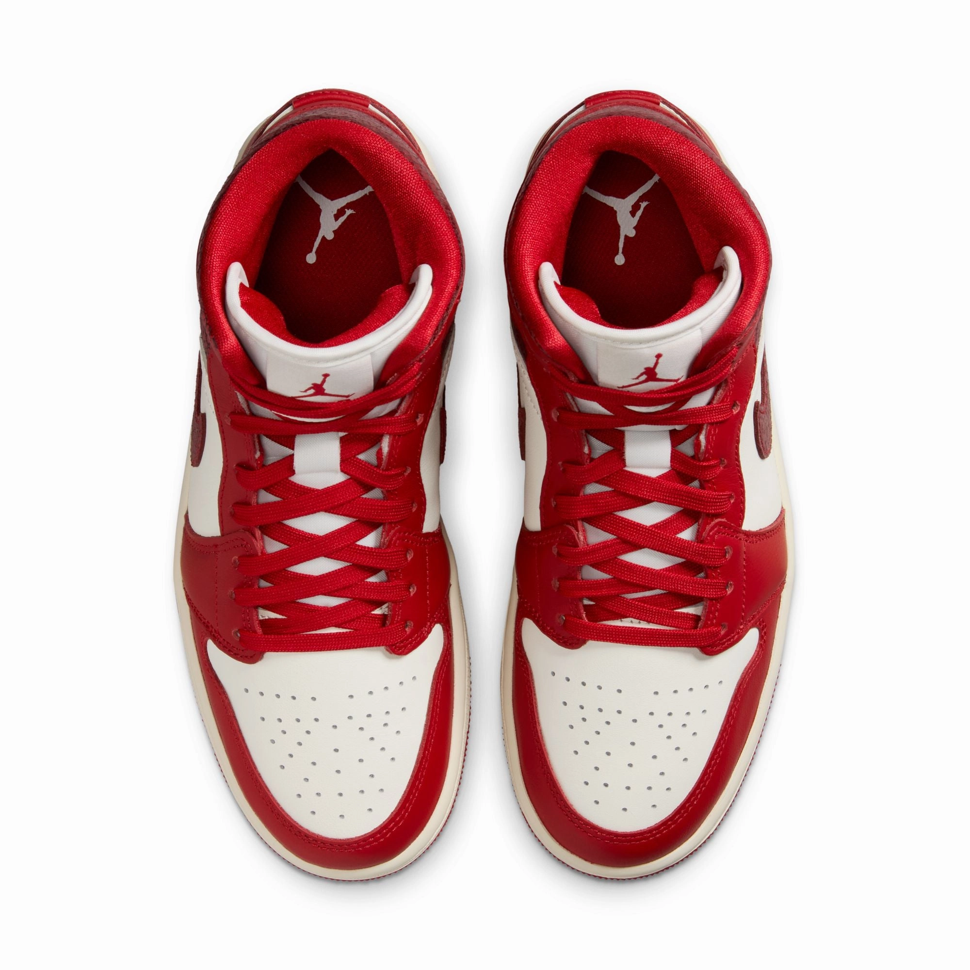Women's Air Jordan 1 Mid SE Sail/varsity Red-team Red HJ9337-106