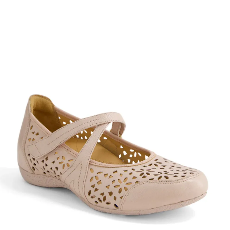 XODDIE W - ROSE LEATHER FLATS
