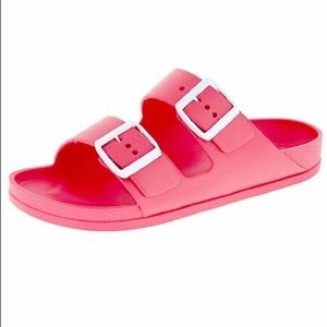 Yasmin Slide Sandals- Coral