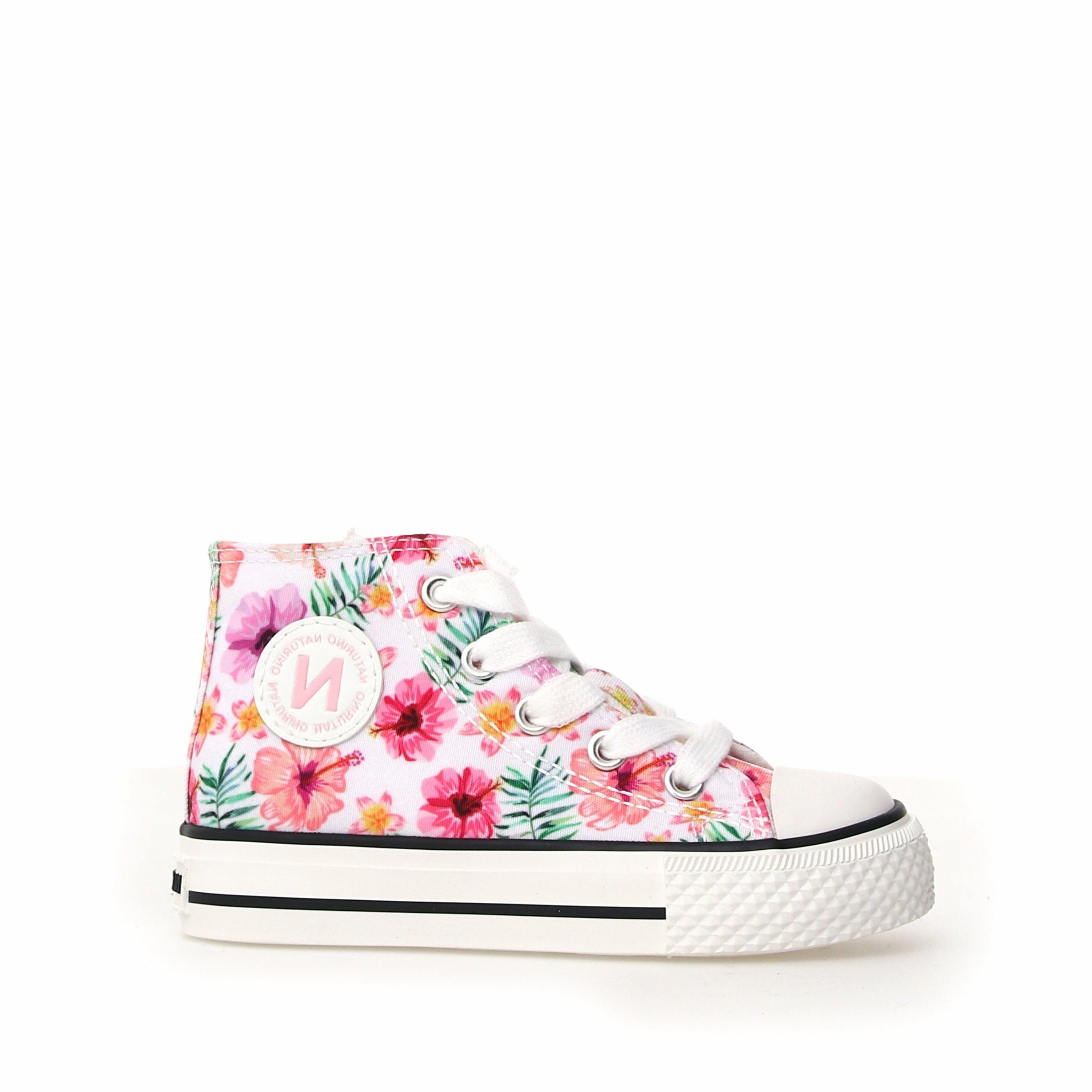Ylfas - Canvas Delave Hawaii White-Fuchsia-Multi||Ylfas - Canvas dlav blanc-fuchsia-multicolore