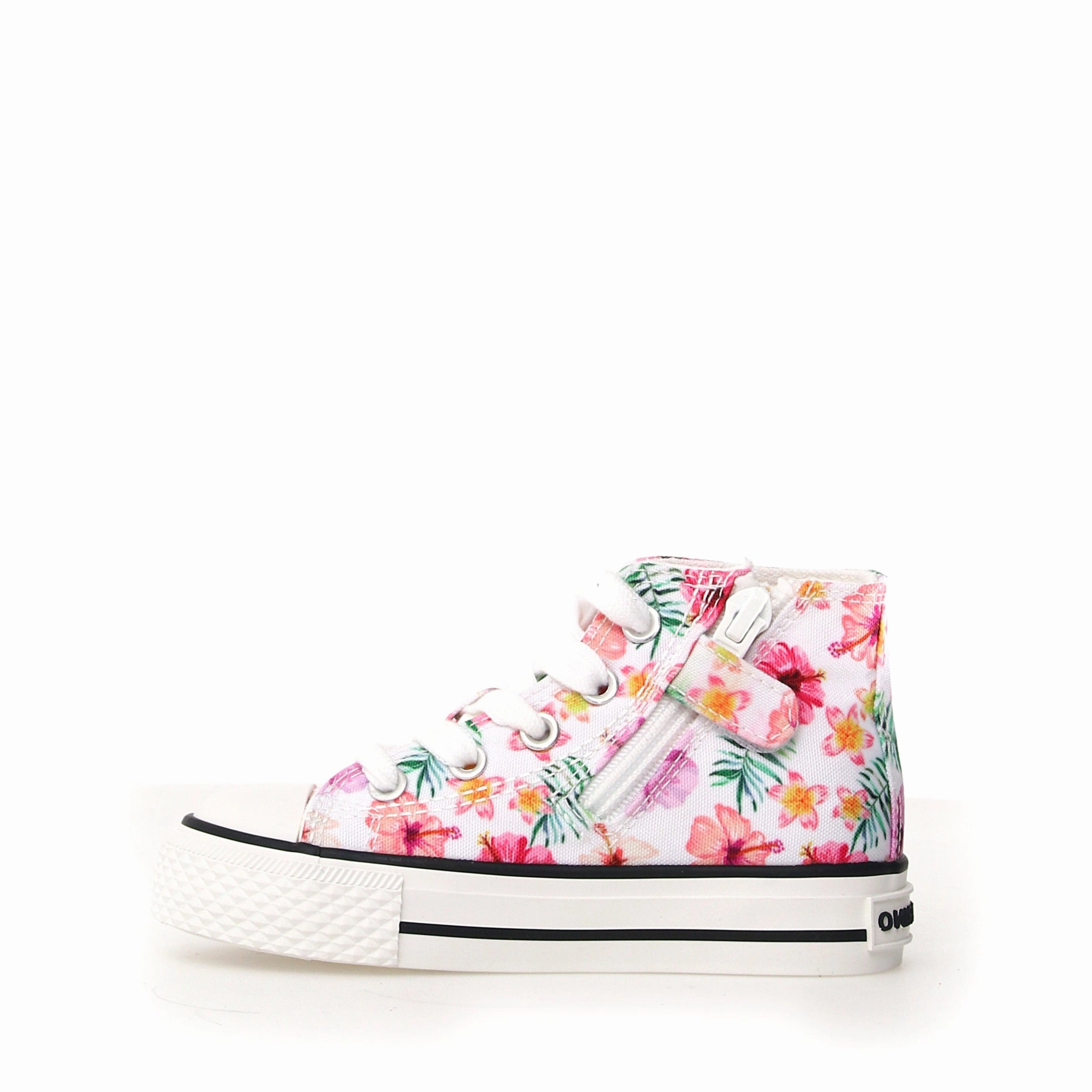 Ylfas - Canvas Delave Hawaii White-Fuchsia-Multi||Ylfas - Canvas dlav blanc-fuchsia-multicolore